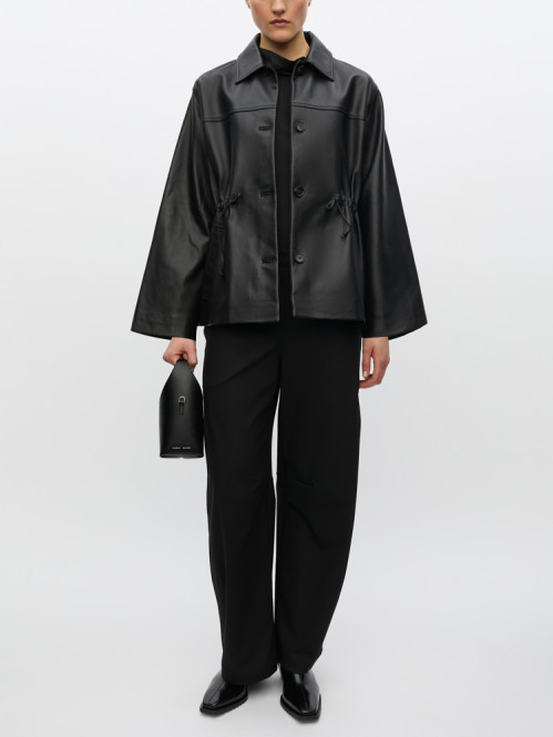 Salaax leather jacket black 
