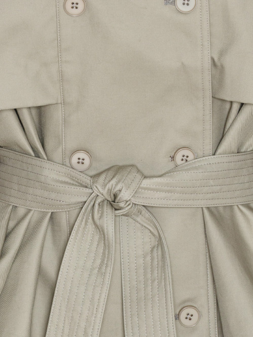 Short trench coat aluminium 