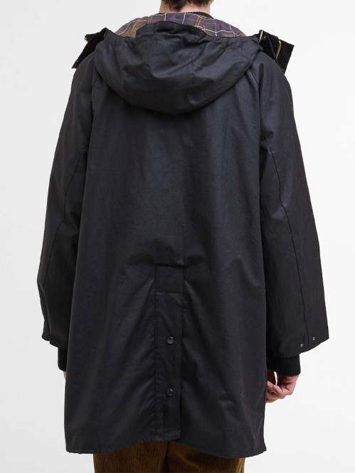 Solway trench wax coat black 