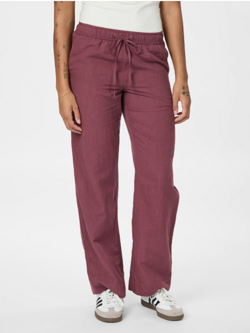 Sonar linen pants dark rose 