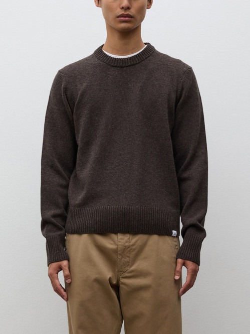 Stensmark lambswool pullover brown 