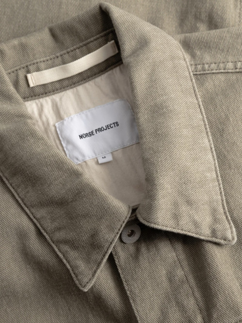 Storadal resist dyed twill jacket vetiver 