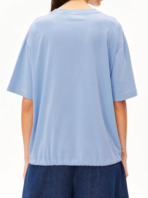 Drawstring t-shirt soft blue 