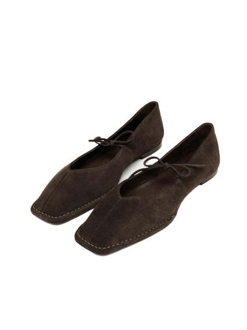 Sway ballerina suede brown 