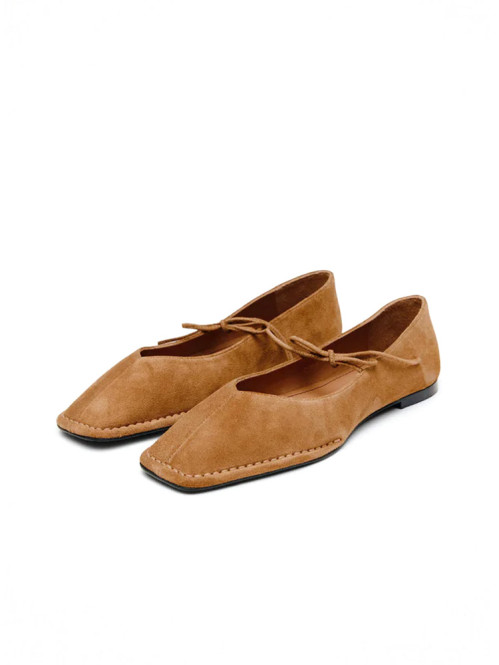 Sway ballerina suede tan 