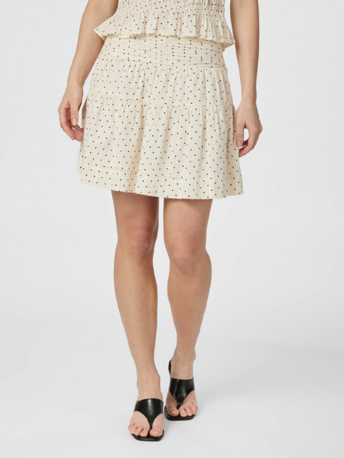 Tarrow dot skirt creme S