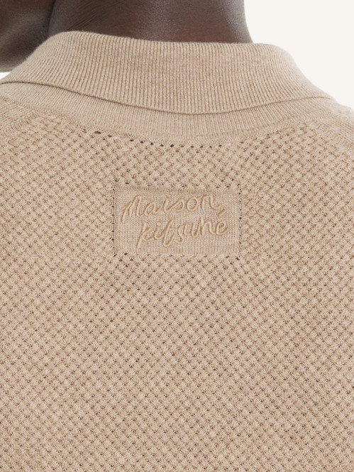 Textured menno short sleeve roasted almond 