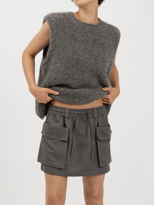 Teya top grey 