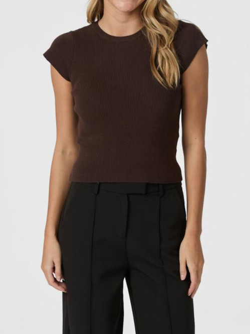 Tirra knit tee brown S