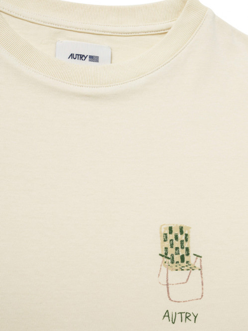 T-shirt man cotton cream 