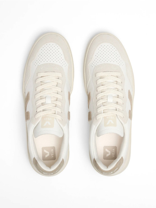 V-90 o.t. leather sneaker white taupe 