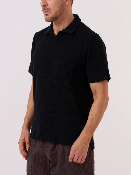 Vacation polo fantasy checkerboard black 