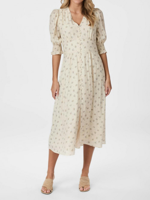 Valley soft fleur dress creme 