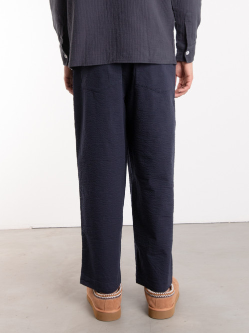 Roger seersucker pant blue L