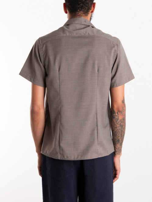 Camicia bowling mc shirt tortora XL