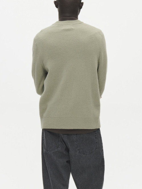 WW logo crew neck pullover basil 