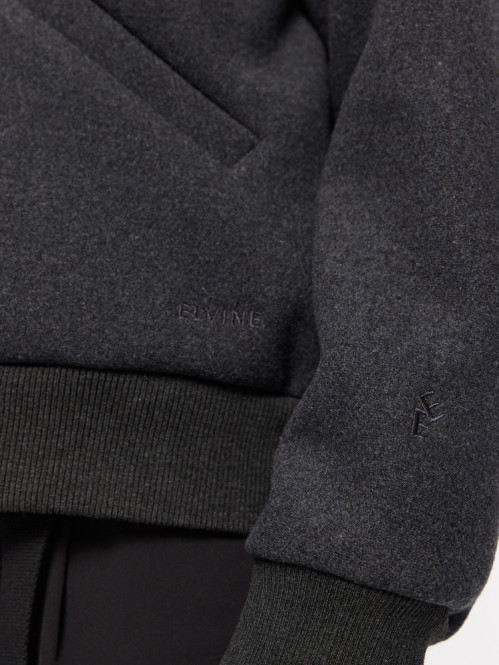 Ylve wool bomber dk grey 