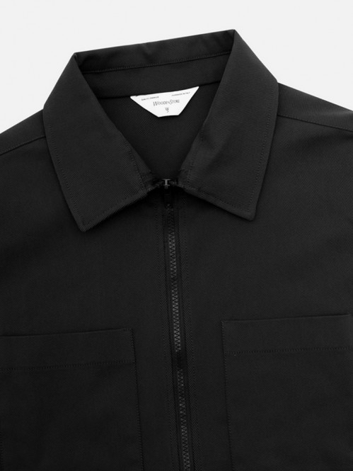 Zip shirt antracite 