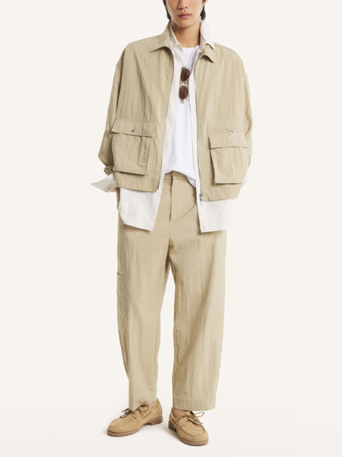 Zipped jacket tea leaf 