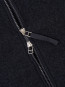 Zip bomber wool fleece jacket navy 