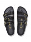 Florida fresh sandale black patent 
