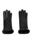 Sheepskin seamed gloves black 