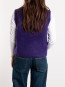 East 19m cardigan violet chine M