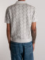 D mirror monogram knit polo shirt grey 