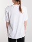 Plain wide t-shirt w logo bright white 