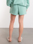 Elasticated shorts granite green 