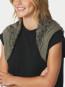 Adelina paisley knit scarf army OS