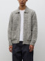 Aldrup donegal square cardigan lt grey mel 