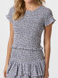Aletta double check top blue 