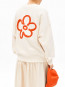 Alizaa flower sweatshirt undyed 