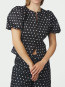 Anela dot blouse black 