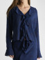 Anika burnout blouse navy 