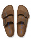 Arizona sf suede sandals dark tea 
