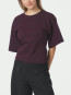 Asha boxy t-shirt bordeaux 