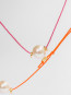 Big pearl necklace neon orange 