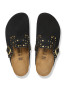 Boston rivet sandals suede black 39