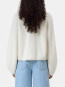 W knit crew neck pullover whipped S
