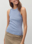 Callis-m connor knit top steel blue 