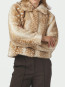 Camina faux fur jacket beige 
