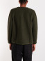 Wool fleece cardigan olive 