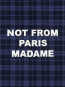 Check flannel jacket with slogan navy 