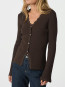 Clara stitch knit blouse dark brown L