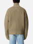 Comb zip up sweater dk beige 