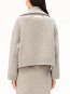 Cotton wool knit jacket dk honey mel 