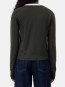 Crewneck cardigan longlseeve junip green 