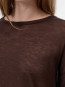 Crew neck long sleeve mahagony 